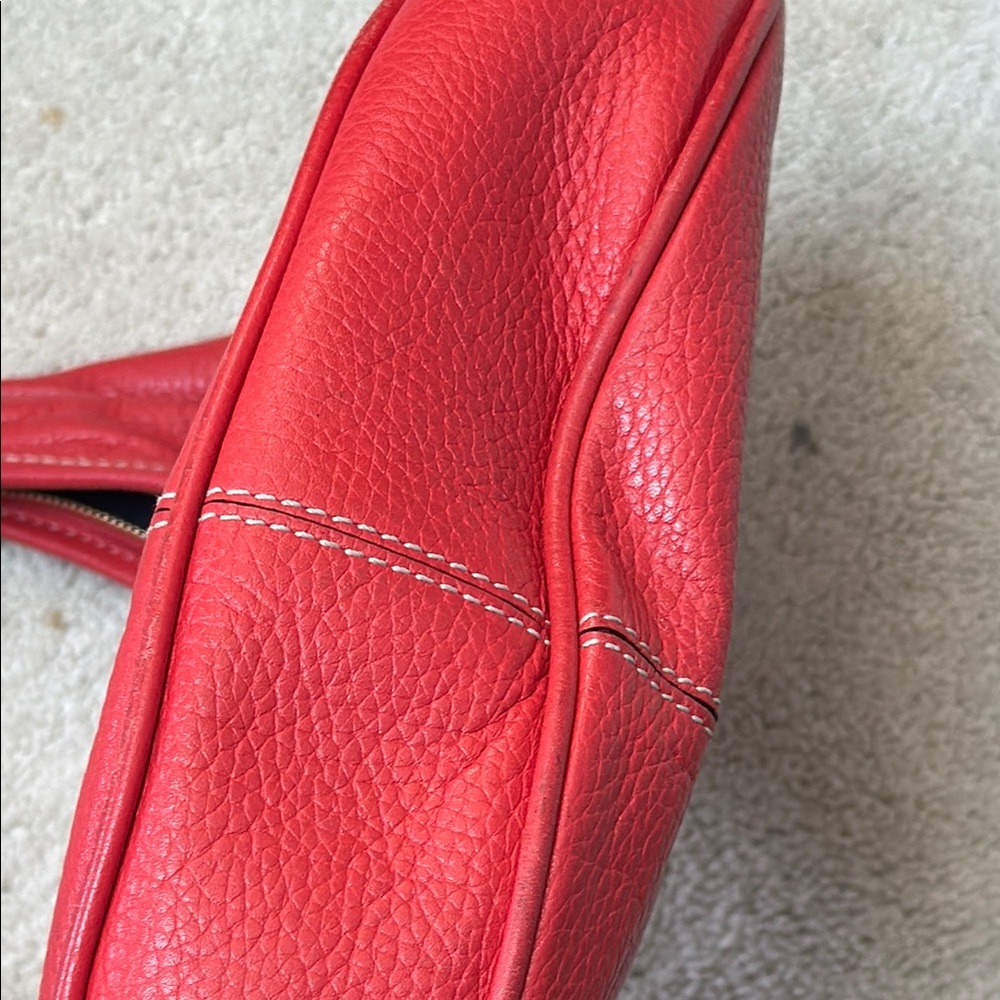 Kate Spade vintage Red orange Leather shoulder Bag - Picture 9 of 10